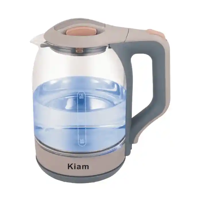 Kiam Electric Kettle BL-002 (1.8 L) With Glass kettle - Automatically turns Off - Automatic Over Heat Protection